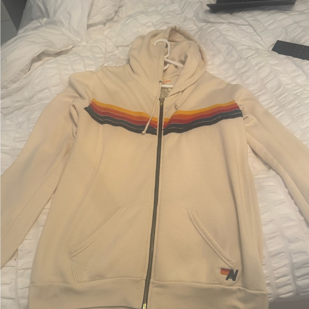Aviator Nation Cream Hoodie